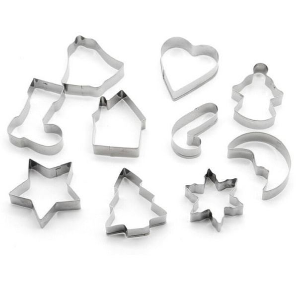 10 st Mould Jul Cookies Cutter Kex