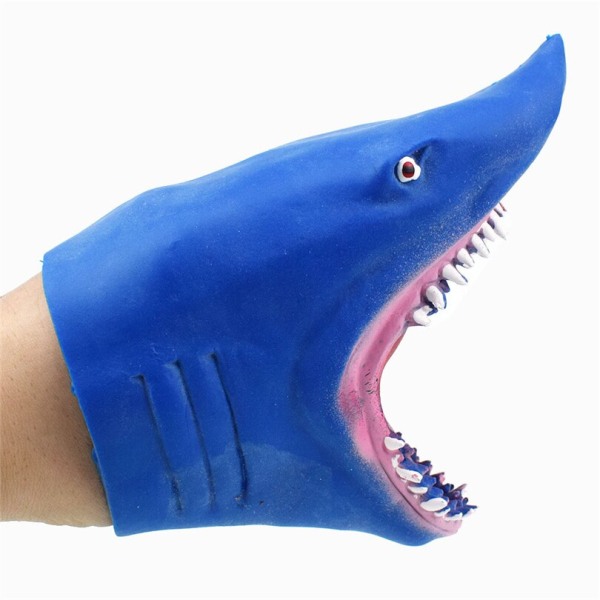 Animal Plast Shark Hand Puppet Handskar Leksaker Gift Animal