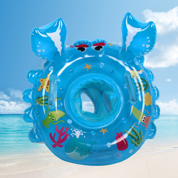 Tecknad krabba Baby Float Tjocka Uppblåsbara Ringar För