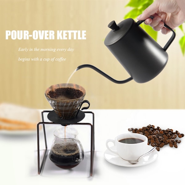 600 ml Droppkokare Kaffe Tekanna Non Stick Coating Food