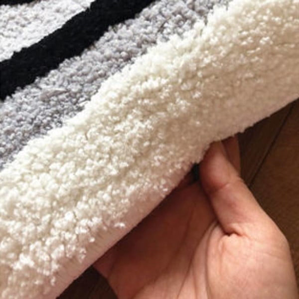 Hushållsabsorberande halkfri golvmatta, badrum badrum Colorful Oval Section - Grey