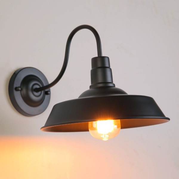 Retro industriell väggmonterad lampa - utomhus/inomhus