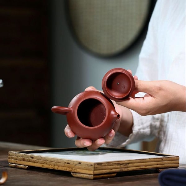 Yixing Tekanna Tekanna Filter Xishi Pot Skönheter Handgjorda