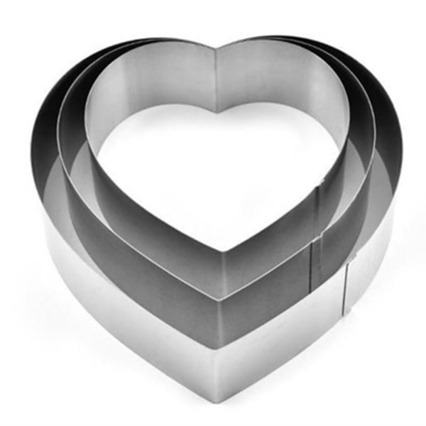 3 st/ Set Rostfri Mousse Ringform Form
