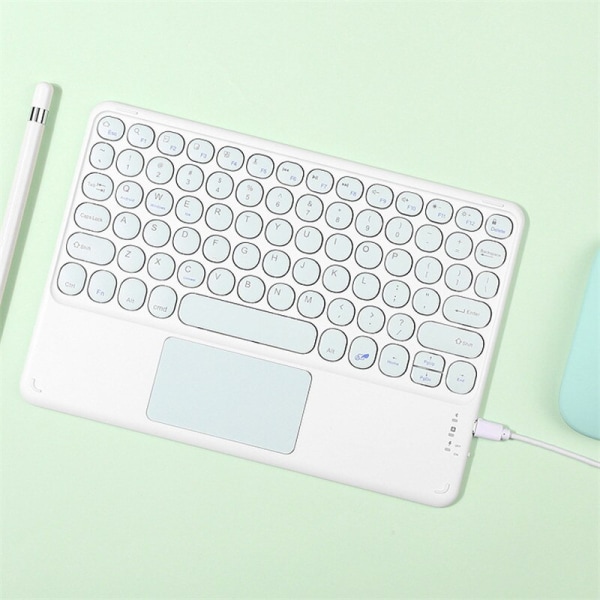 Qwert Trådlös Bluetooth för iPad Touch Tangentbord Tablett För