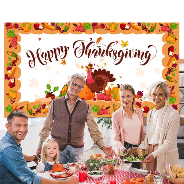Thanksgiving dekoration Banner, höstskörd bakgrund Colorful D