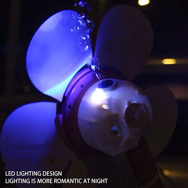 Handhållen Windmill Bubble Wand leksak med LED-ljusmusik
