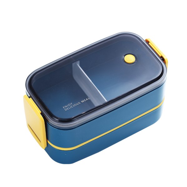 2 lager blått rostfritt stål Söt Lunchbox för barnmat