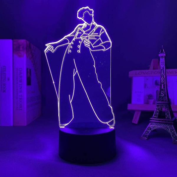3d Anime Night Light Illusion Led Harry Styles Lamp Present För