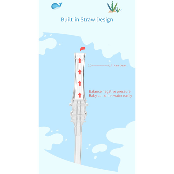 Baby Sippy Strap Cup Gravity Ball Drick vatten Matar barn