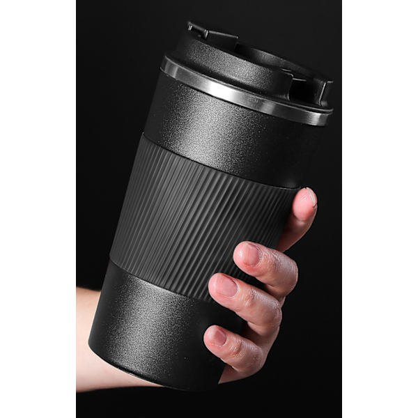 380ml dubbel rostfritt stål kaffetermosmugg med icke