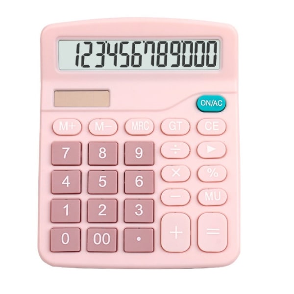 12-siffrigt skrivbord Solar Calculator Stora knappar Finansiell