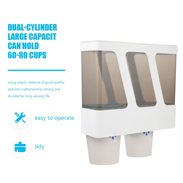 Dispenser för engångskopp Dispenser Cup Organizer Väggmonterad kopp