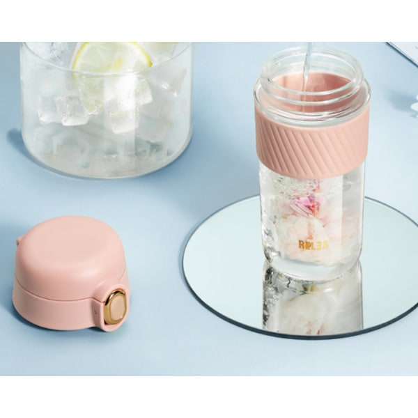 Vattenkopp Glas studsande cover Rak drickskopp te