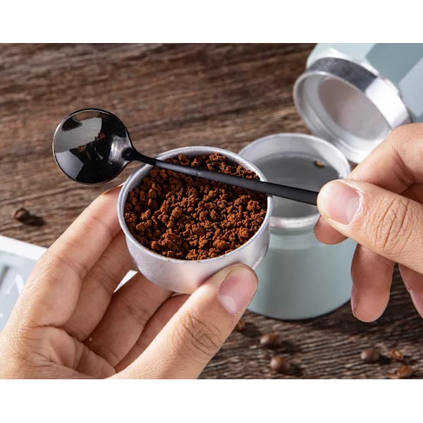 Espressobryggare i italiensk stil i aluminium, spis med spis