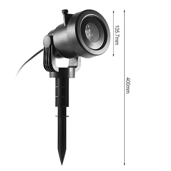 Vattentät utomhus/inomhus 4w 4 lysdioder utbytbara filmer led