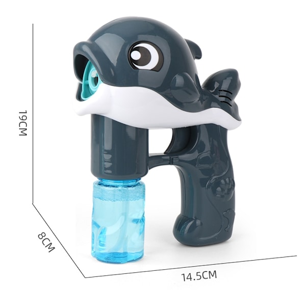 Automatisk Dolphin Bubble Machine Tecknad Sommarleksak Utomhus