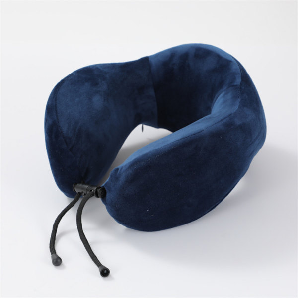 Memory bomull U-formad kudde, nackskydd kan vara Blue