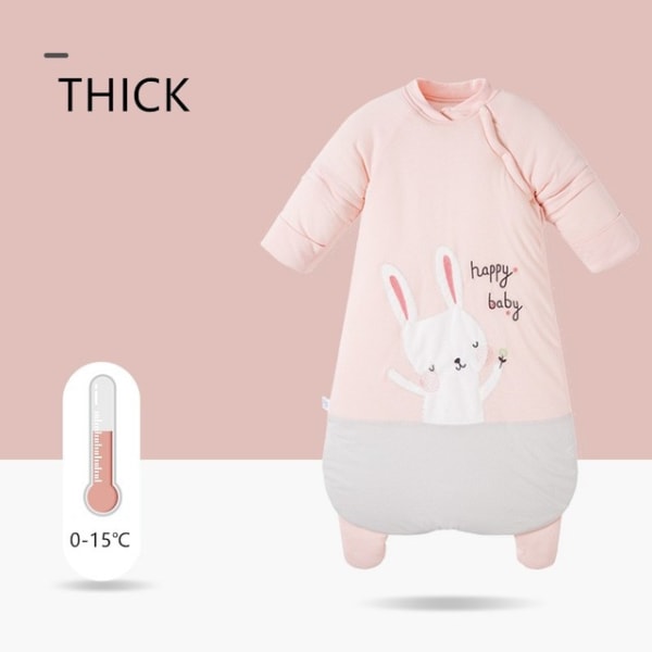 Thicken Baby Girl Bo Pyjamas Anti Kick Quilt för barn