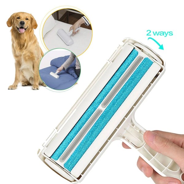 2 Way Pet Hair Remover Roller Lint Remove Borste Hund Katt