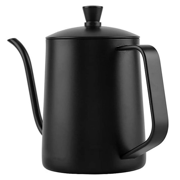 Lång smal pip kaffekanna, 304 rostfritt häll över dropp