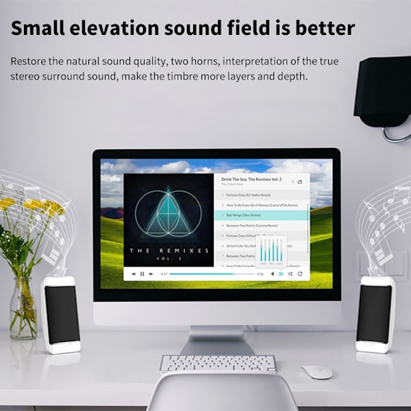 Datorhögtalare Stereo Deep Bass Högtalare För PC Notebook