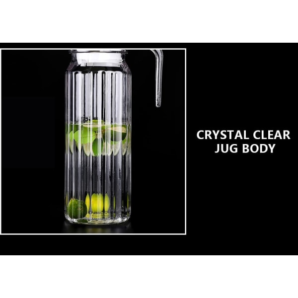 1,1L stor kapacitet transparent akrylplast vattenkokare