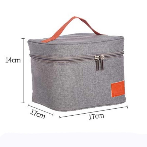 Lunchbox förvaringspåse ispåse, Oxford tygisoleringspåse, Grey column