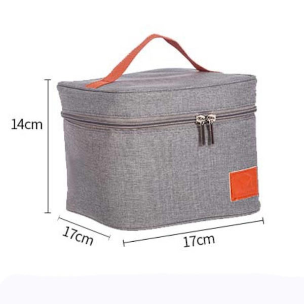 Lunchbox förvaringspåse ispåse, Oxford tygisoleringspåse, Grey Portable