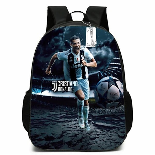Lasten Jalkapallon MM-kisat CR7 Ronaldo Reppu Pojat Tytöt Matkalaukku Opiskelijoiden Koululaukku 29*16*42cm C