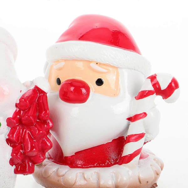 Miniature Julepynt Resin Figur til Dekoration 6 stk. Sæt