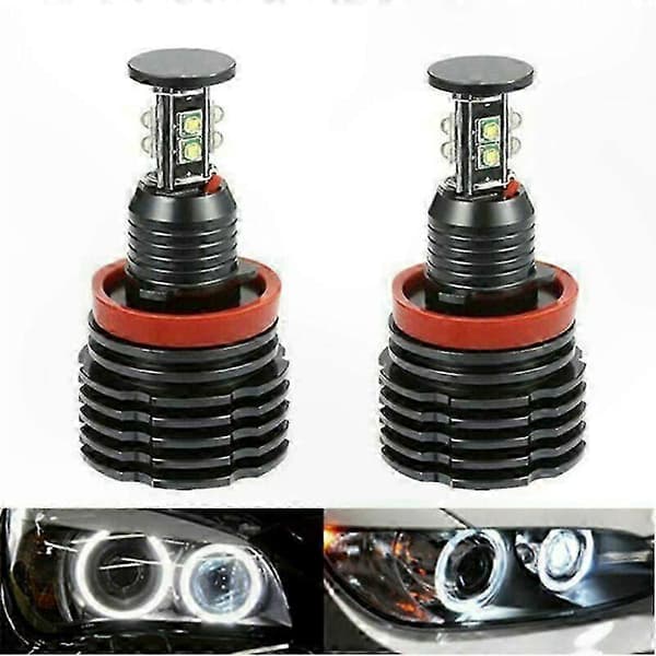 2 kpl 80W H8 LED Angel Eyes -merkkivalot E92 E93 E61 E82 E90 E91 E63 -malleihin