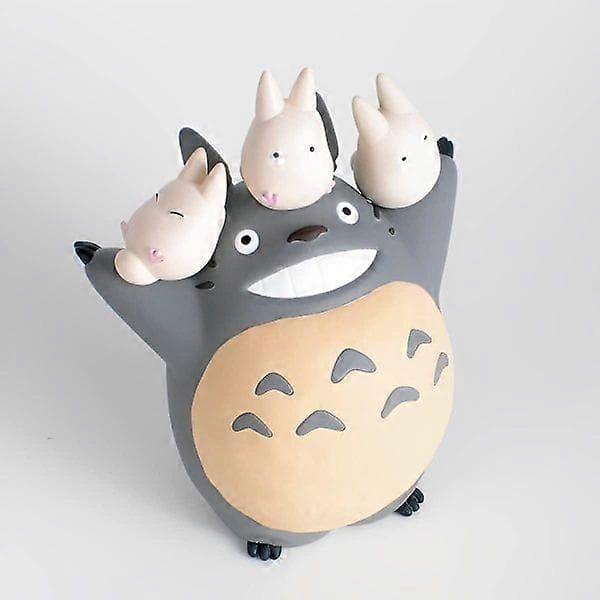 Min nabo Totoro (blomster og Totoro) samlefigur for stabling og dekorasjon