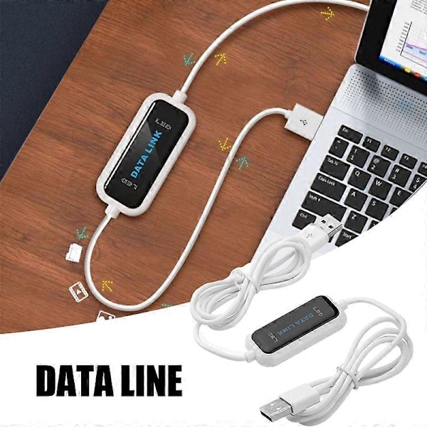 Kannettava USB PC - PC -siirtokaapeli Online Share Sync Link Net Direct -datatiedostojen siirtosilta