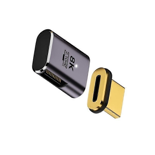 8K Magnetisk Adapter Nem Plug & Play Magnetisk Adapter Understøtter UHD2.1 8K60Hz Bend left