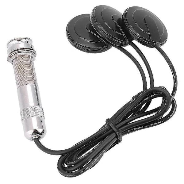 Gitarr Pickup 3x Piezo Pickup Transducer för Akustisk Gitarr Ukulele Mandolin Instrument