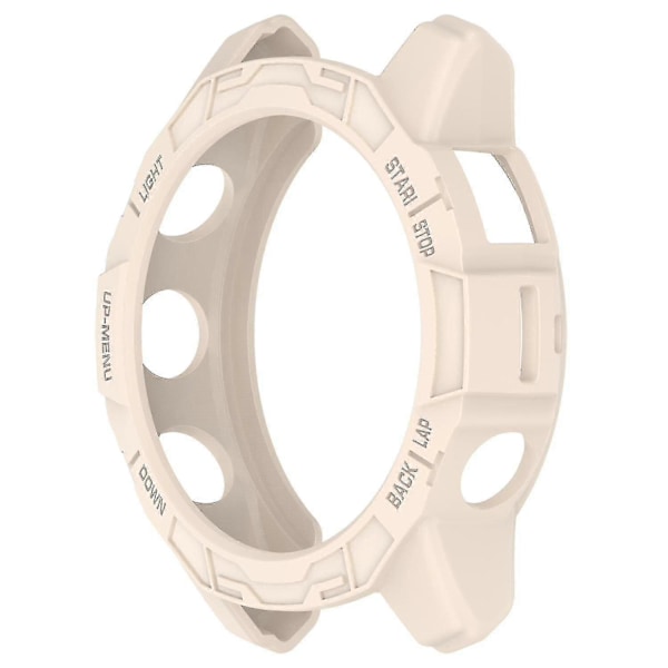 TPU Klokkeveske for Garmin Epix Pro (gen 2) 47mm/fenix 7 Pro/fenix 7, Anti-ripe Hul Deksel o Starlight