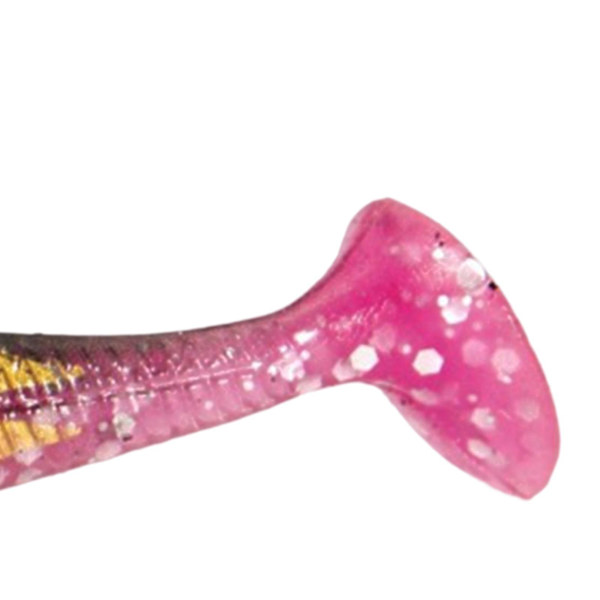 Kreativt fiskedrag krok verklighetstrogen realistiskt bete T-svans för utomhusbruk blå Pink 60mmx12mmx7mm