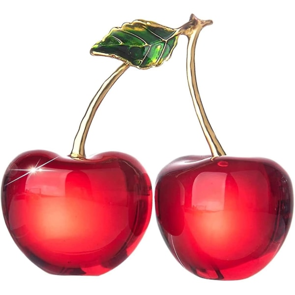 Kristall Fruktdekor Kristaller Chili Cherry Simulering Hantverk Heminredning