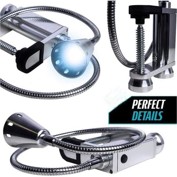 Magnetisk grilllampe - AIMOONSA - 360° - 12 LED - Magnetisk base og klemme