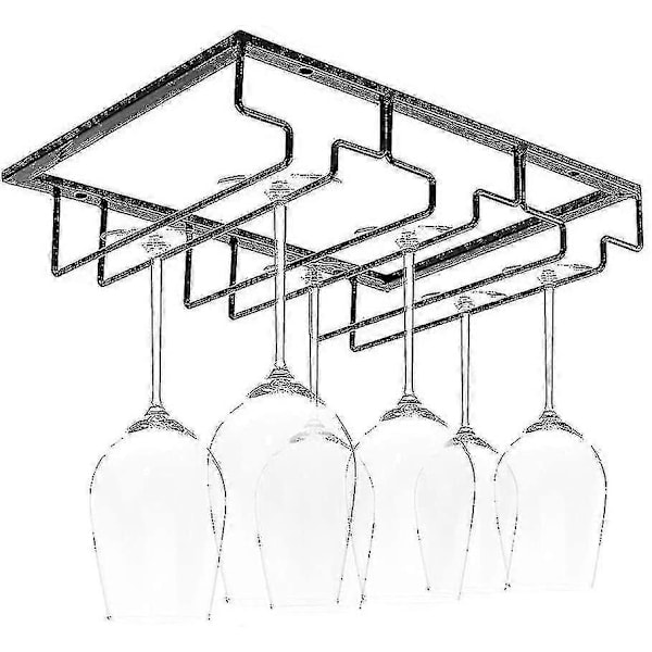 Hengende Glassholder - Vinglassholder med 5 Skinner for 10-15 Glass