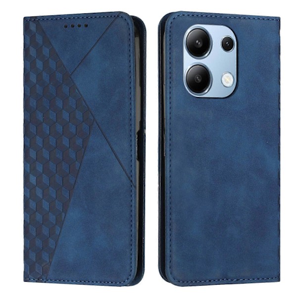 Kotelo Xiaomi Redmi Note 13 4G:lle Lompakko Magneettinen Läppäkansi PU-nahkaa Yhteensopiva Xiaomi Redmi Note 13 4G -kotelon kanssa Blue