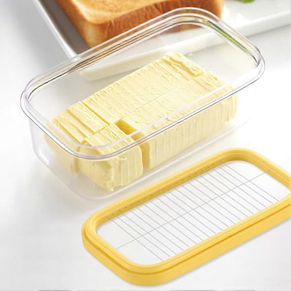 Smørkutter i rustfritt stål, brød, kake, ost, oppbevaringsboks 1pcs