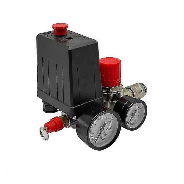 Luftkompressor Tryckbrytare Luftkompressor Tryckbrytare Kontrollventil Regulator med Mätare Luftkompressorventil