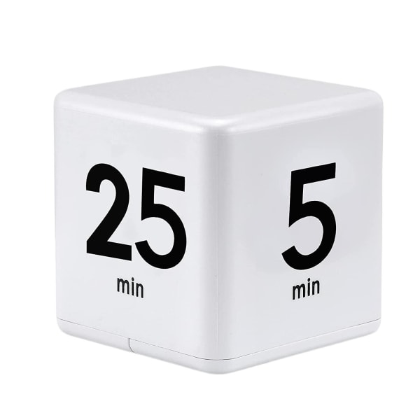 Cube Timer Kjøkken Timer Time Management Timer Gravity Sensor Flip Management og nedtelling 25-5-45