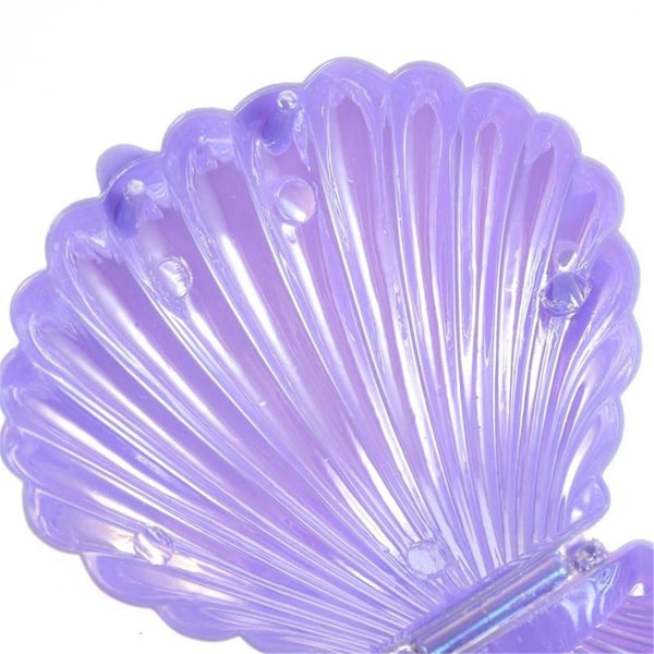 Plast Skjell Godteribokser Kjeks Godbiter Holder Sminke Smykkeskrin Baby Shower Bryllup Bursdagsfest Gave, B