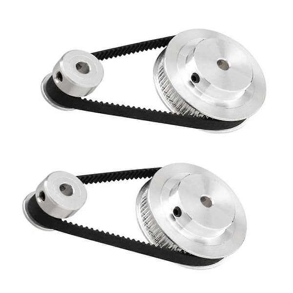 2 sæt 2gt Synkront Hjul 20 60 Tænder Boring Aluminium Timing Pulley Gt2 Timing Bælte Pulley System