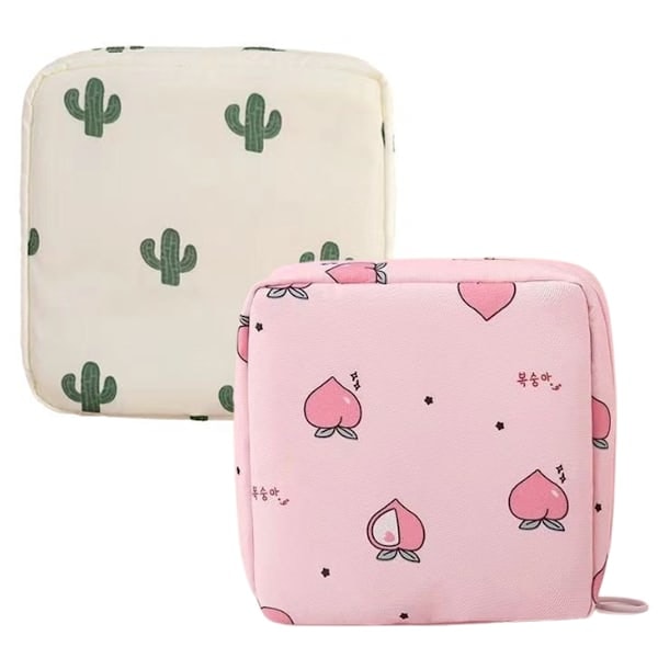 Sanitärtvättlappsförvaringsväska, Menstruationskoppsväska, Bärbar Nylon Sanitärtvättlappsförvaringsväska, Förvaringsväskor för Sanitärtvättlappar, Första Mensväska för Tonåringar