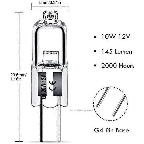 G4 halogenlampor White 10pcs