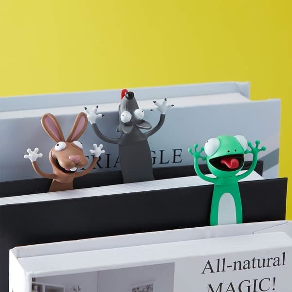 3D-sarjakuvaeläimen kirjanmerkki